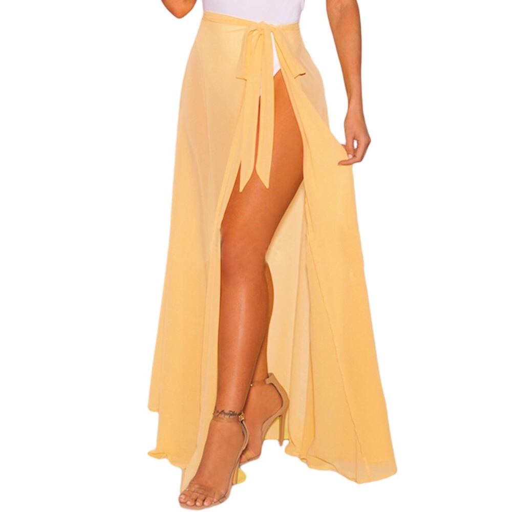 Yellow Swimsuit Cover Up